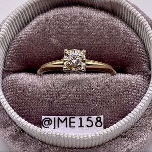 Sold - Diamond Vintage Solitaire Ring